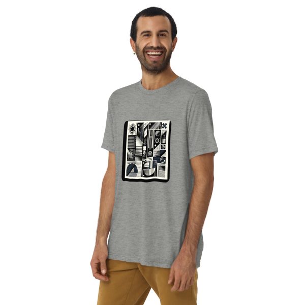 T-shirt tri-blend - Geometria Urbana - Image 3